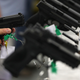 Guns at a National Rifle Association convention in Dallas in May 2018.